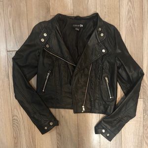 Leather jacket size small LIKE NEW!